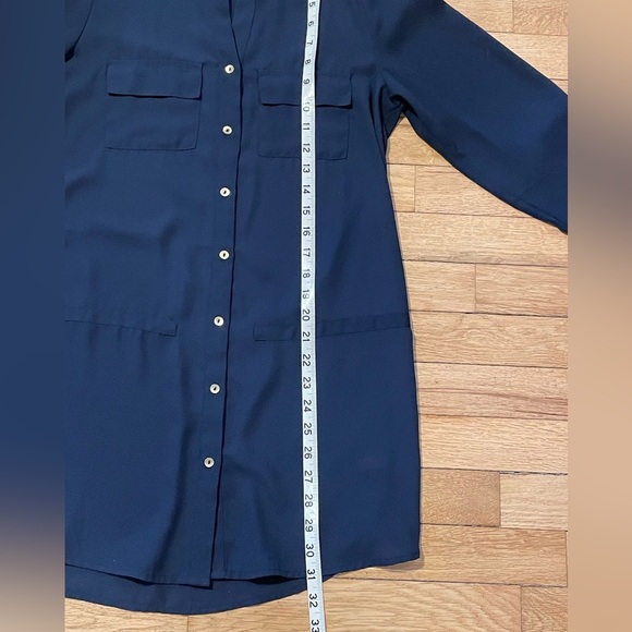 The Limited Navy Blue Button-Up Tunic Dress Womens S - Picture 8 of 8